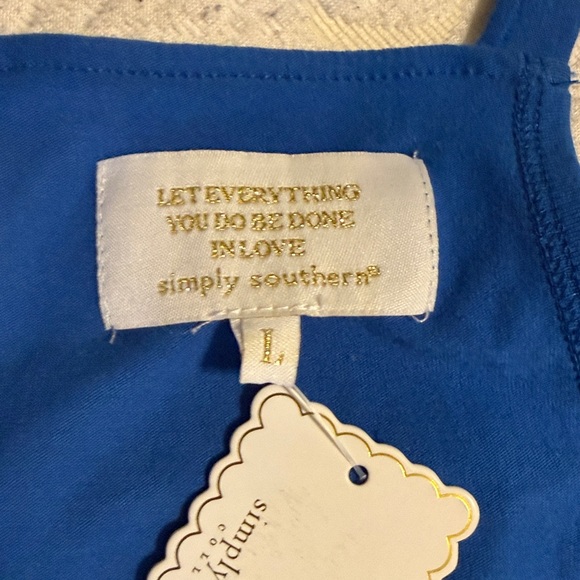 Simply Southern Vibrant Blue Tank - Picture 2 of 2